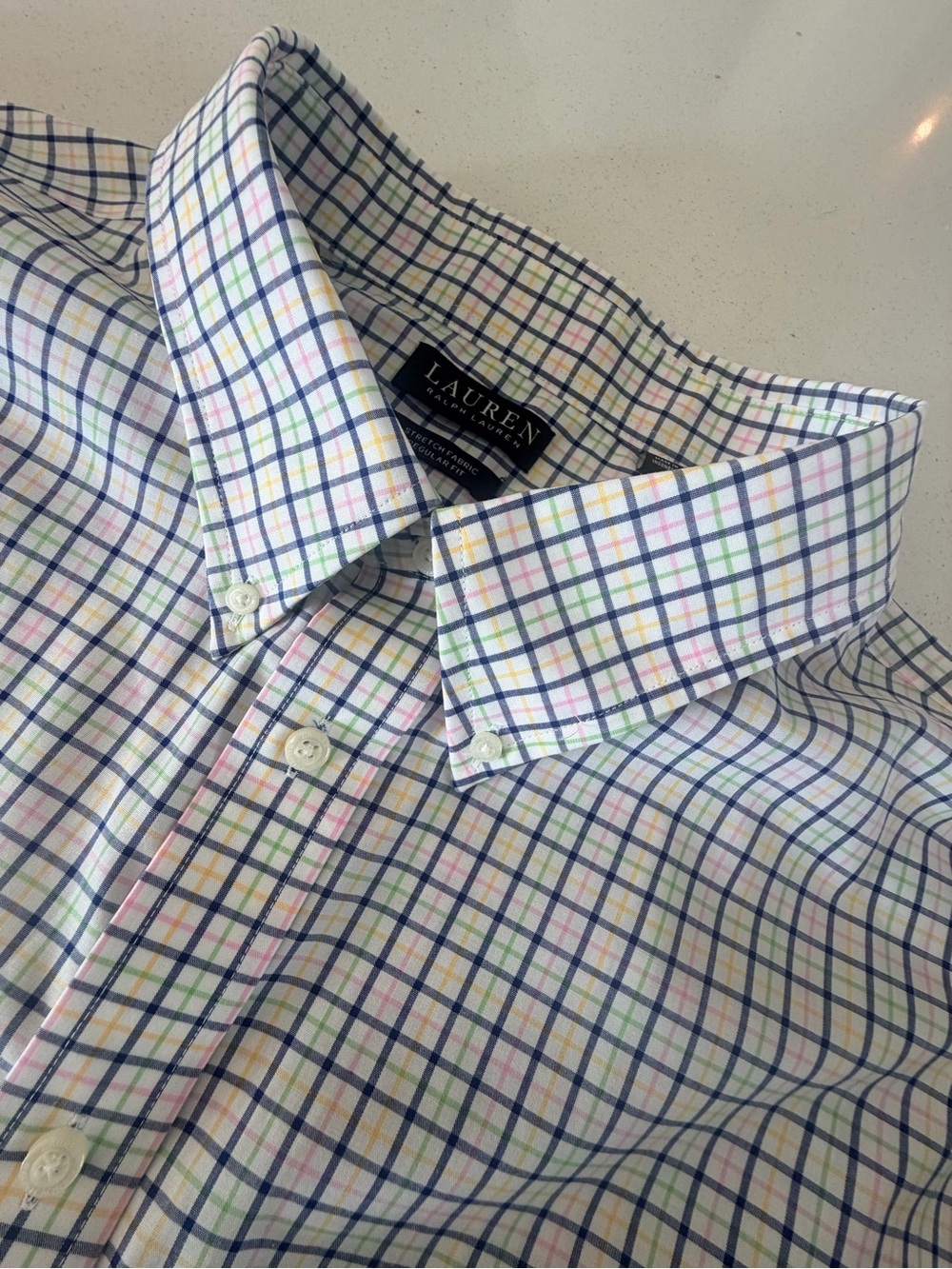 Lauren Ralph Lauren Men's Multicolor Windowpane Button-Down Shirt